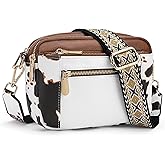 GAEKEAO Small Crossbody Bags For Women Vegan Leather Trendy Purses Shoulder Handbags Travel with Adjustable Wide Strap