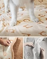 Feandrea Waterproof Dog Blanket XXXL 229 x 203 cm Reversible Beige view 6
