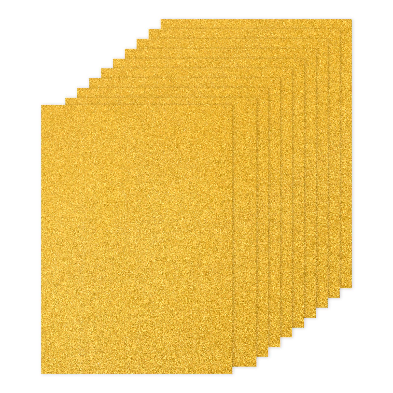 PATIKIL 20Sheets Gold Glitter Cardstock Paper, A4(8.3x11.7 Inch) 250gsm Premium Sparkly Paper Craft Cardstock Paper for Scrapbook Card Making DIY Art Projects Wedding Party