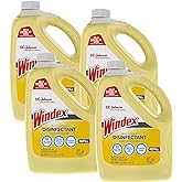 SC Johnson Professional Windex Multi-Surface Disinfectant, 1 Gallon, 4 Pack | Refill for Windex disinfectant sanitizer cleaner, lactic acid formula; four 128 fl oz bottles, citrus scent
