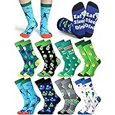 Cuffbow 8 Pairs Dink Sports Socks Novelty Dink Ball Gifts Funny Crew Socks Gifts for Dinkball Lovers Women Men