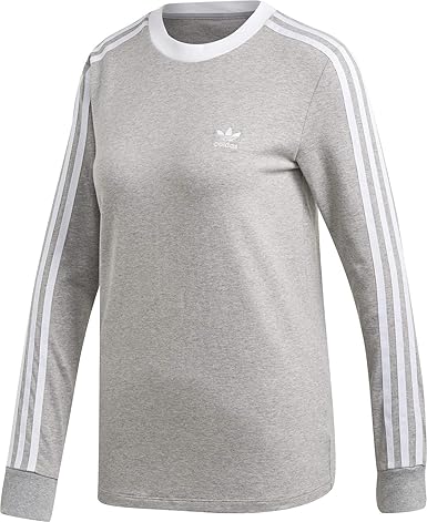adidas Originals Longsleeve Women 3 STR LS Tee DV2591 Grau, Size:38