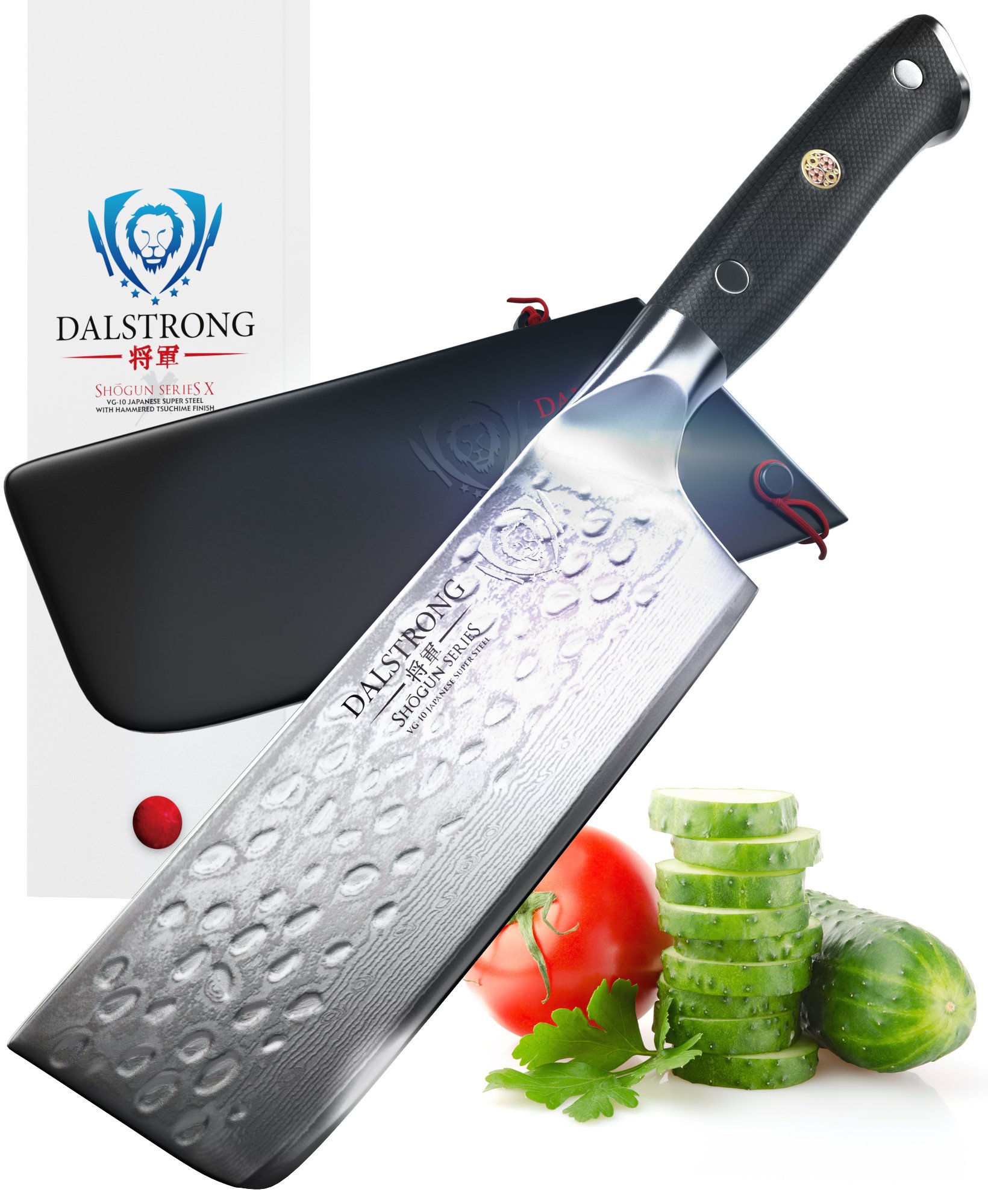 DALSTRONG Nakiri Vegetable Knife Shogun Series X VG10 Hammered