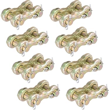 2 Maillons De Chaîne De Levage - Acier Trempé, Pour Remorquage, Sécurité, Construction - Connexion Robuste Et Facile
