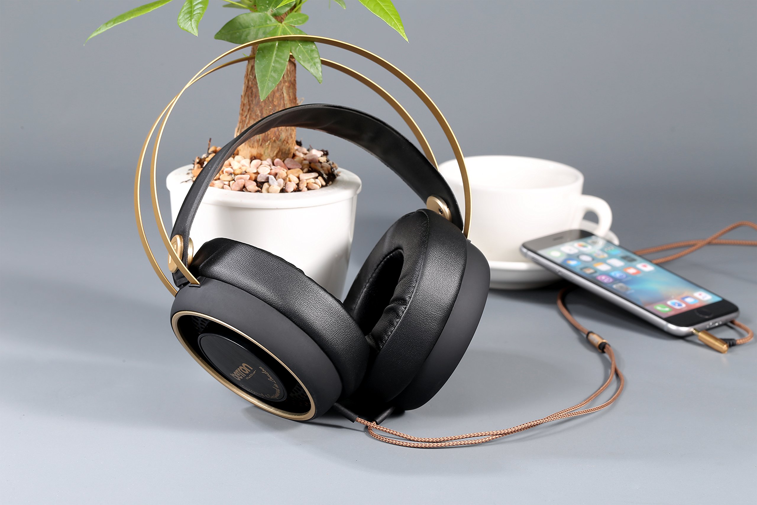 Betron Retro Over Ear Headphones Bass Driven Sound for Iphone, Ipod, Ipad, Tablets, Laptops, Mp3 Players