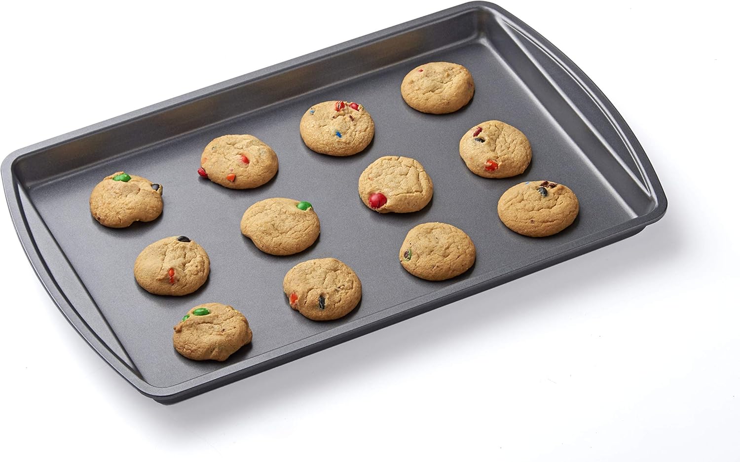 Betty CrockerSet of 3 Non-Stick Cookie and Baking Sheets - Includes Large, Medium, and Small Cookie Sheet. Non-stick Coated Steel and Dishwasher Safe: Kitchen & Dining