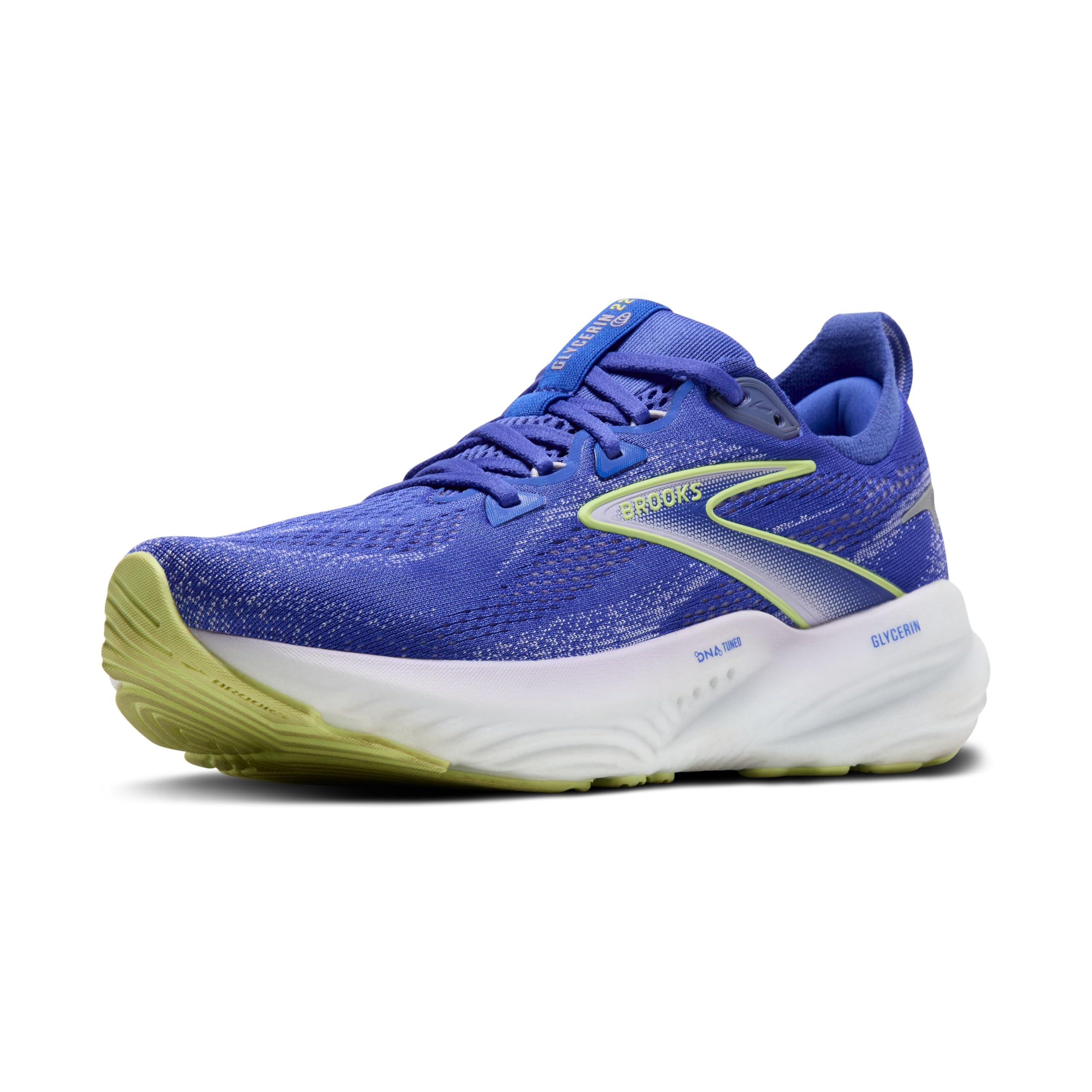 Photo 1 of Brooks Women’s Glycerin 22 Neutral Running Shoe - Amparo Blue/Hyper Iris/Yellow - 11 Medium