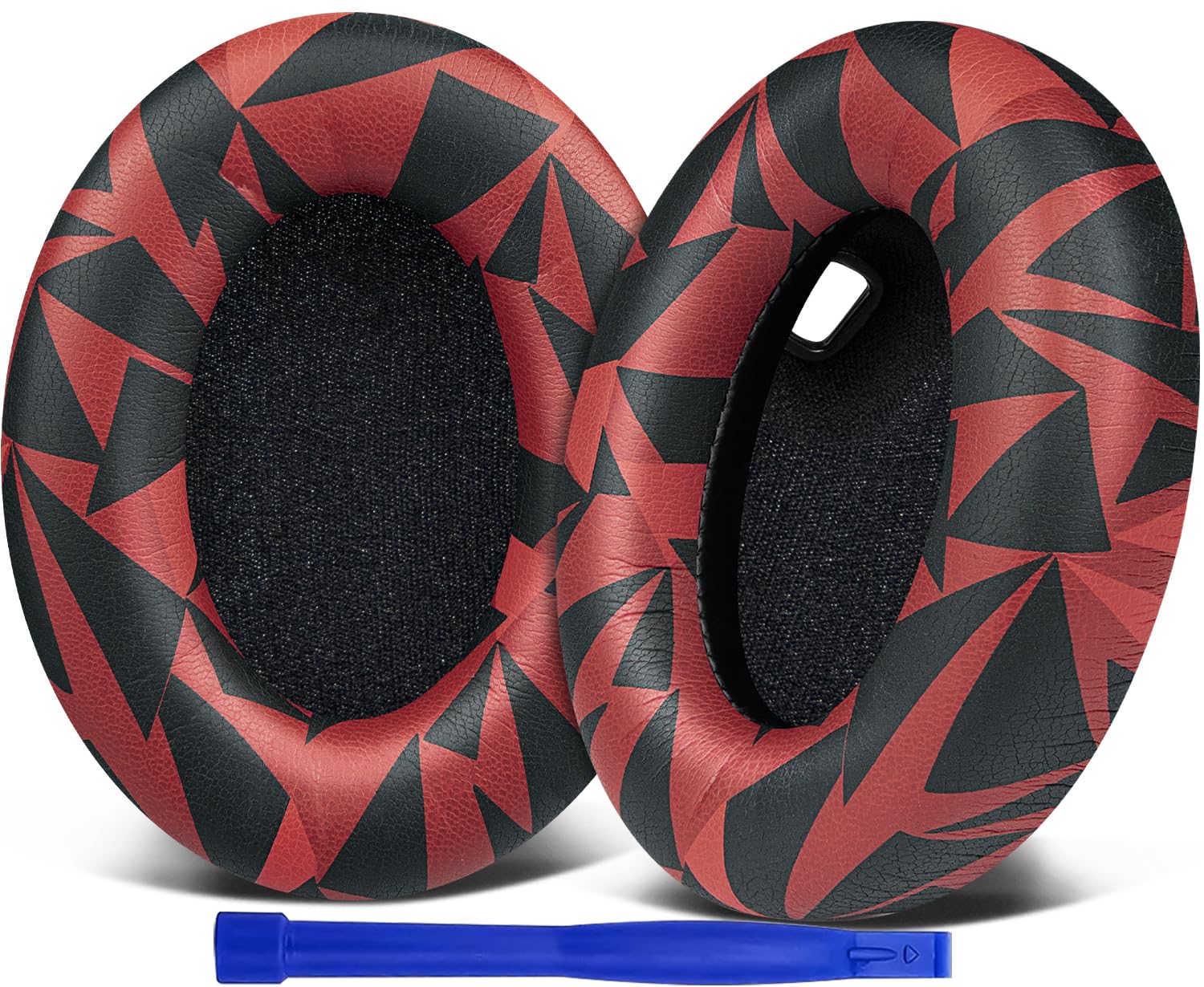 SOULWIT Replacement Earpads for Sony WH-1000XM4 (WH1000XM4) Headphones, Ear Pads Cushions with Noise Isolation Foam, Added Thickness, Without Affecting Sensor - Red Storm — image 1