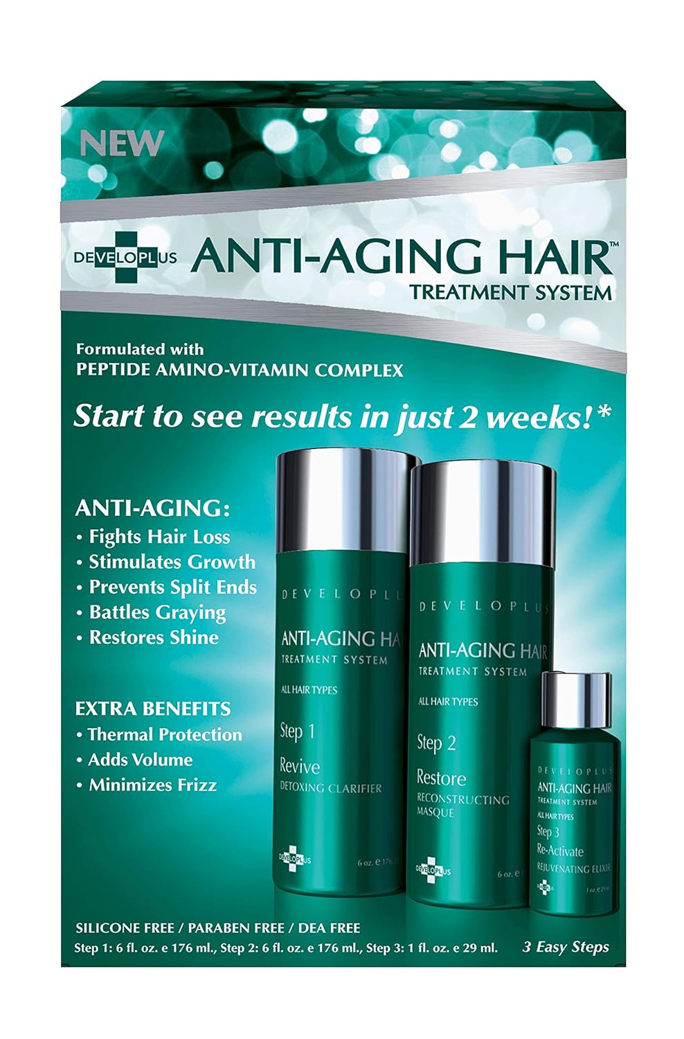 Amazon Com Developlus Anti Aging Hair Treatment System