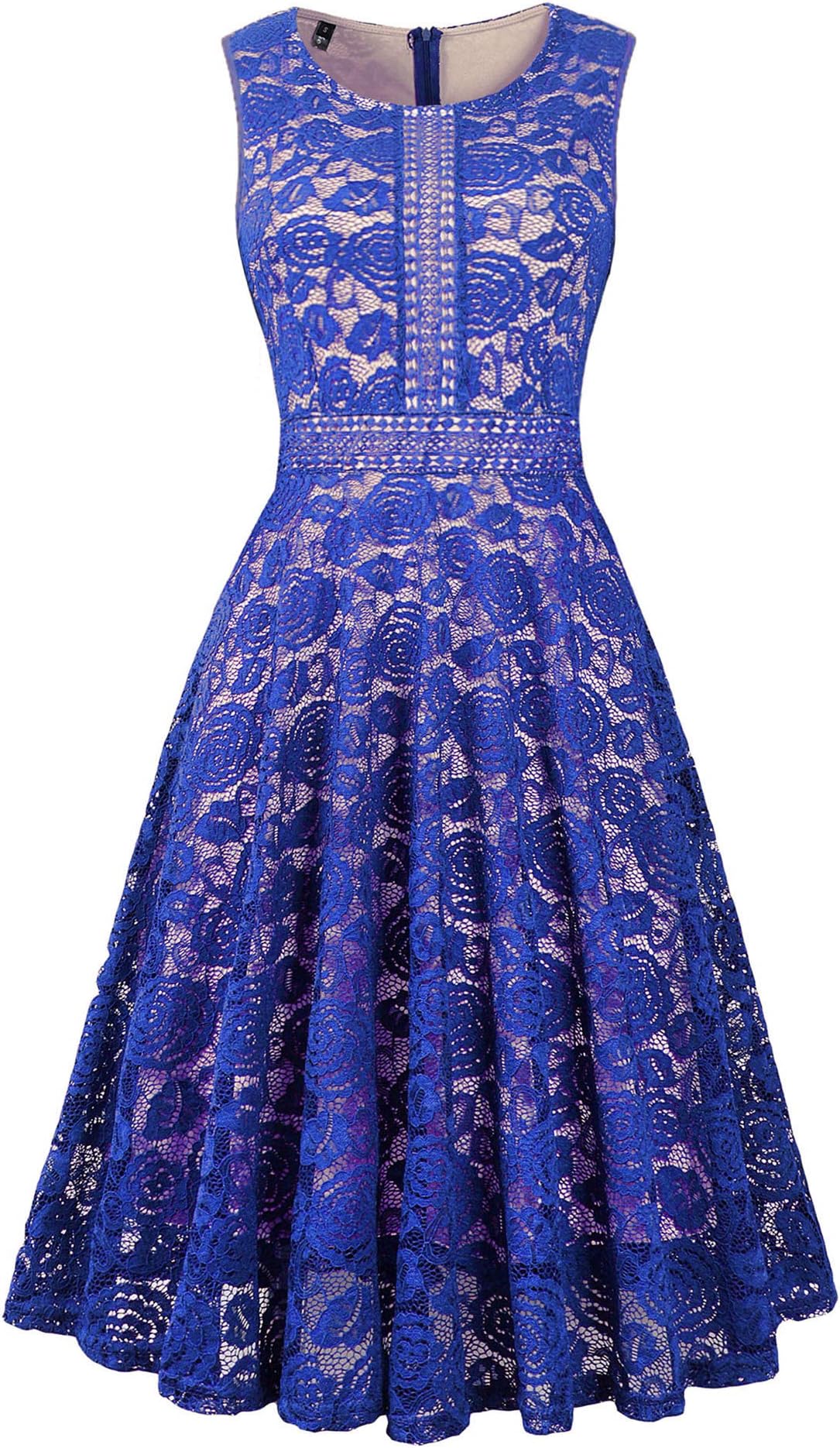 Women's Wedding Dress Lace Bridesmaid Prom Vintage Cocktial Church Dresses Knee Length