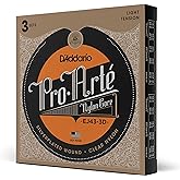 D'Addario Pro-Arte Nylon Classical Guitar Strings, Light Tension, 3 Sets | Pro‑Arte nylon classical guitar strings deliver warm tone, precise intonation, consistent feel, and lasting performance.