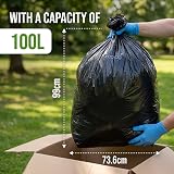 EcoBag 100 Pack Everyday Refuse Sacks 30 Micron 100L Recyclable Leak Resistant view 2