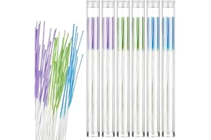 Maitys 360 Pieces Ear Hole Floss Piercing Cleaner Floss Disposable Piercing Aftercare Cleaning Line Ear Hole Care Cleaning Tool for Women Men(Green, Purple, Blue)