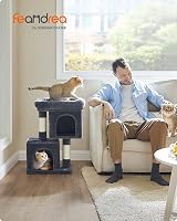 Feandrea Cat Tree Tower 67 cm S Smoky Grey PCT611G01V1 view 2
