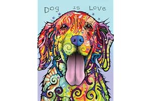 Dean Russo Dog is Love Journal: Lined Journal (Quiet Fox Designs) 144 Acid-Free Lined Pages for a Dream Diary or Journaling, with Vibrant Cover Art from Brooklyn Pop Artist Dean Russo
