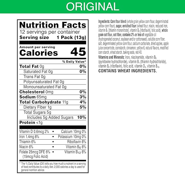 KELLOGG’S APPLE JACKS JUMBO SNAX CEREAL SNACKS, LUNCH BOX SNACKS, ORIGINAL, 5.4OZ BOX (12 POUCHES)