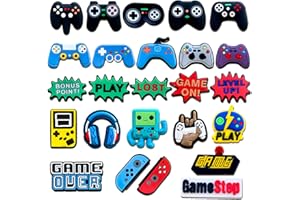 Euphaglaia 25 35Pcs Video Game Charms for Clog Shoes Decoration, Game Handle Charms Accessories for Adult Men