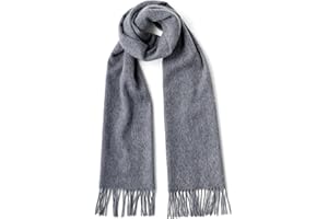 Fishers Finery Men's 100% Pure Cashmere Winter Scarf; 2-Ply Ultra Plush