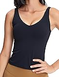 POSHDIVAH Women Sports Bra Longline Padded Tank Top
