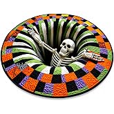 3D Halloween Rug, 40 inches | Optical Illusion 3D, Soft Crystal Velvet Fabric, Indoor Halloween Decor