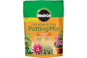 Miracle-Gro Cactus, Palm and Citrus Potting Mix, For Indoor or Outdoor Container Plants, Great for Succulents, 8 qt.