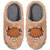 Flexwin Slippers for Women, Plush Animal Slippers, Furry Cozy Warm House Shoes Indoor Outdoor