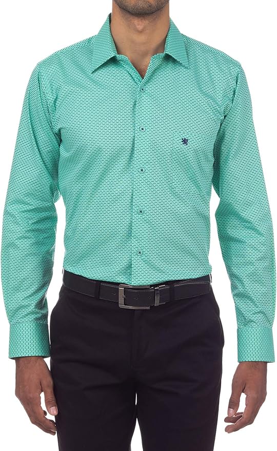 Manchester Men's Dress Shirt Slim Fit Medium Color Green Amazon.ca