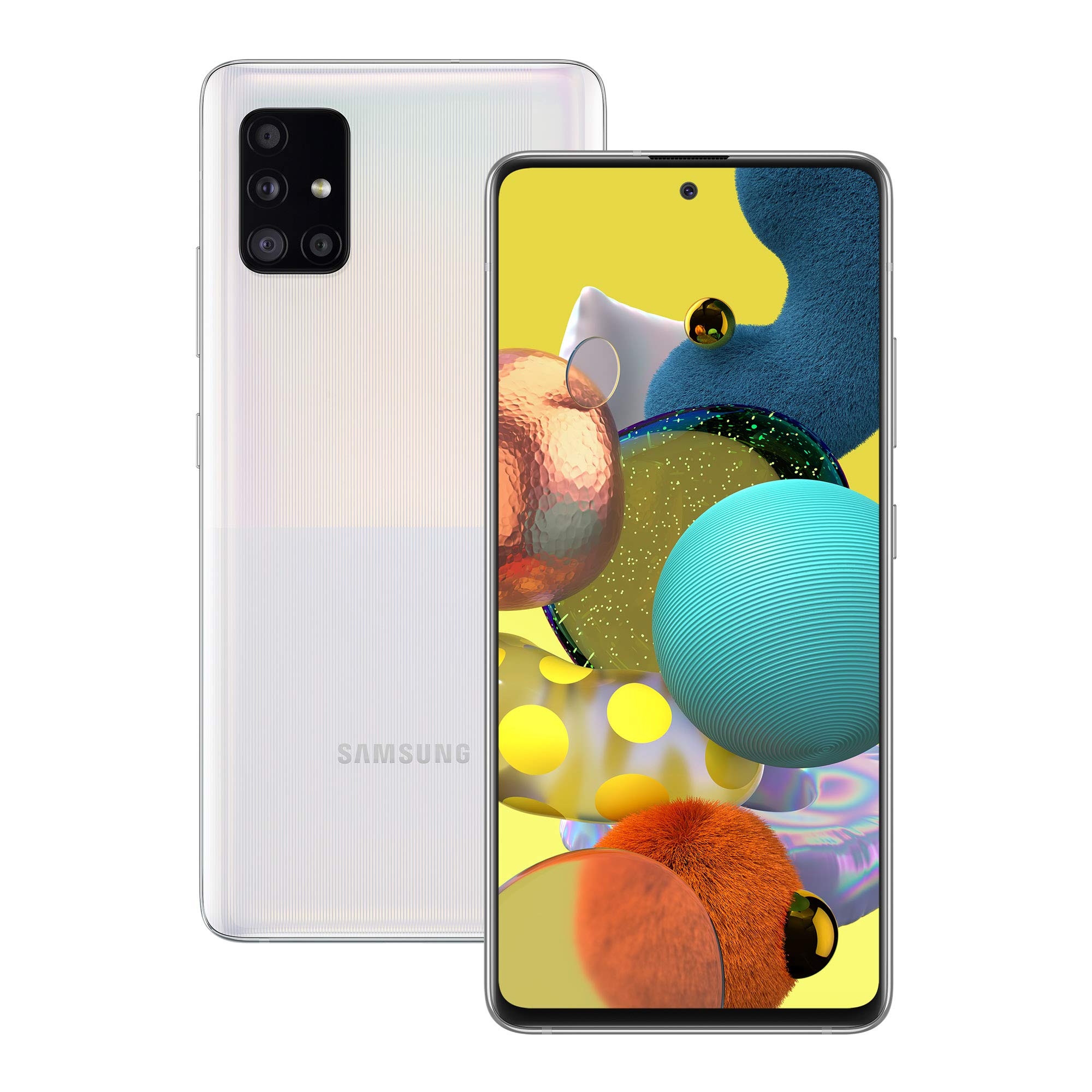 Samsung Galaxy A51 5G Prism Cube White Android Smartphone, SIM Free Mobile Phone, (UK Version)