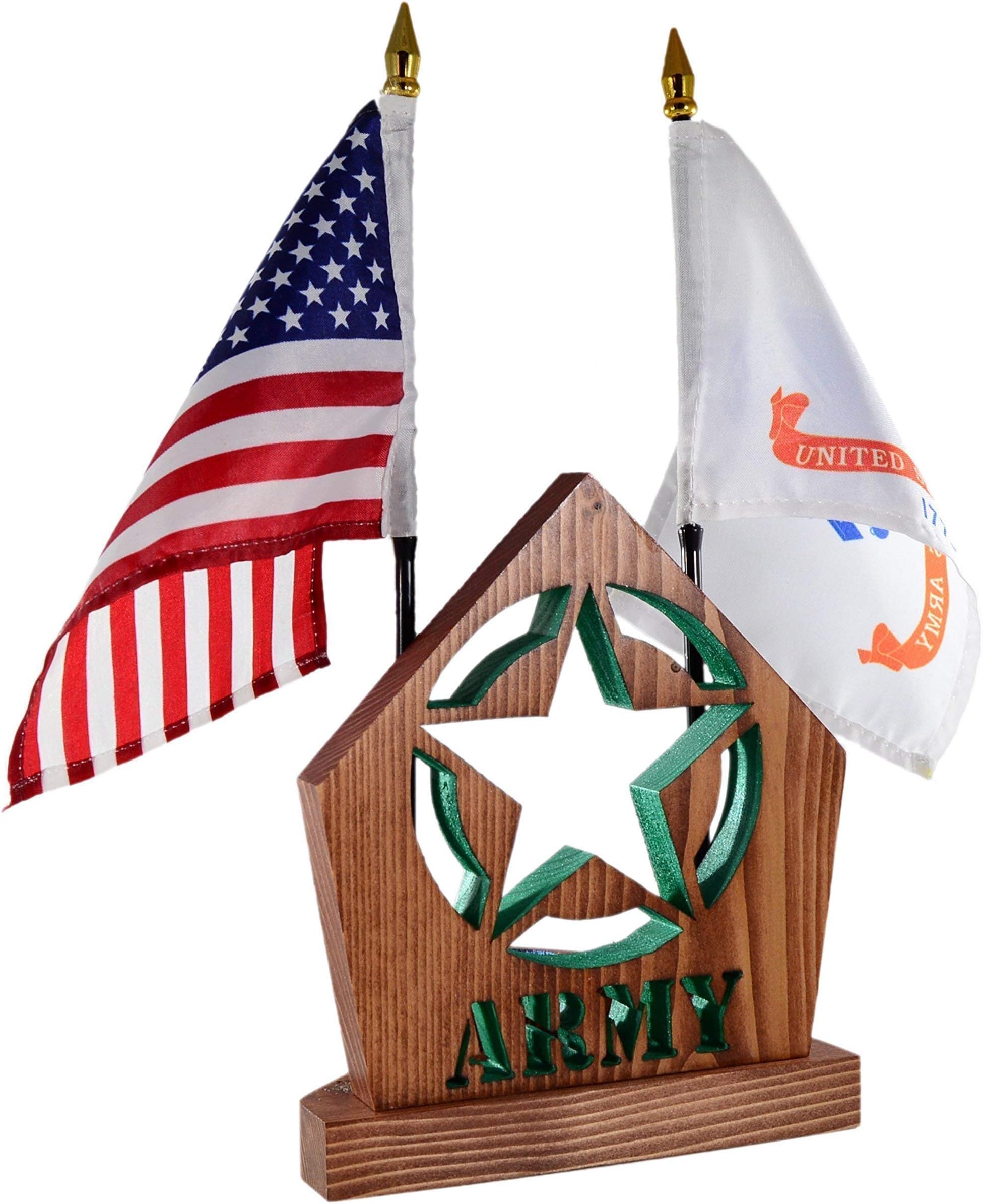Personalized Gift for ARMY Veteran • Custom Military Service Gift ○ Desk Set for Him/Her ○ Armed Forces ○Military Office Accessories