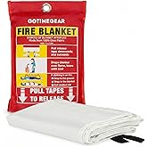 Go Time Gear Emergency Fire Blanket for Home and Kitchen, Fire Retardant Emergency Fire Blanket Kit, Survival Fireproof Blanket Up to 1,200 Degrees Fahrenheit