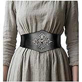 Joukavor Viking Leather Corset Belt Women - Renaissance Waist Corset for Halloween Fantasy Ren Faire Daily Wear