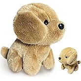 Brown Dog Stuffed Animals, Kawaii Plush Toys for Girls and Boys, Mini Dog Plush Toys Keychain, Cute Plushies, Soft Puppy Stuffed Animal for Kids, Teens, Birthday, Goodie Bag Stuffers