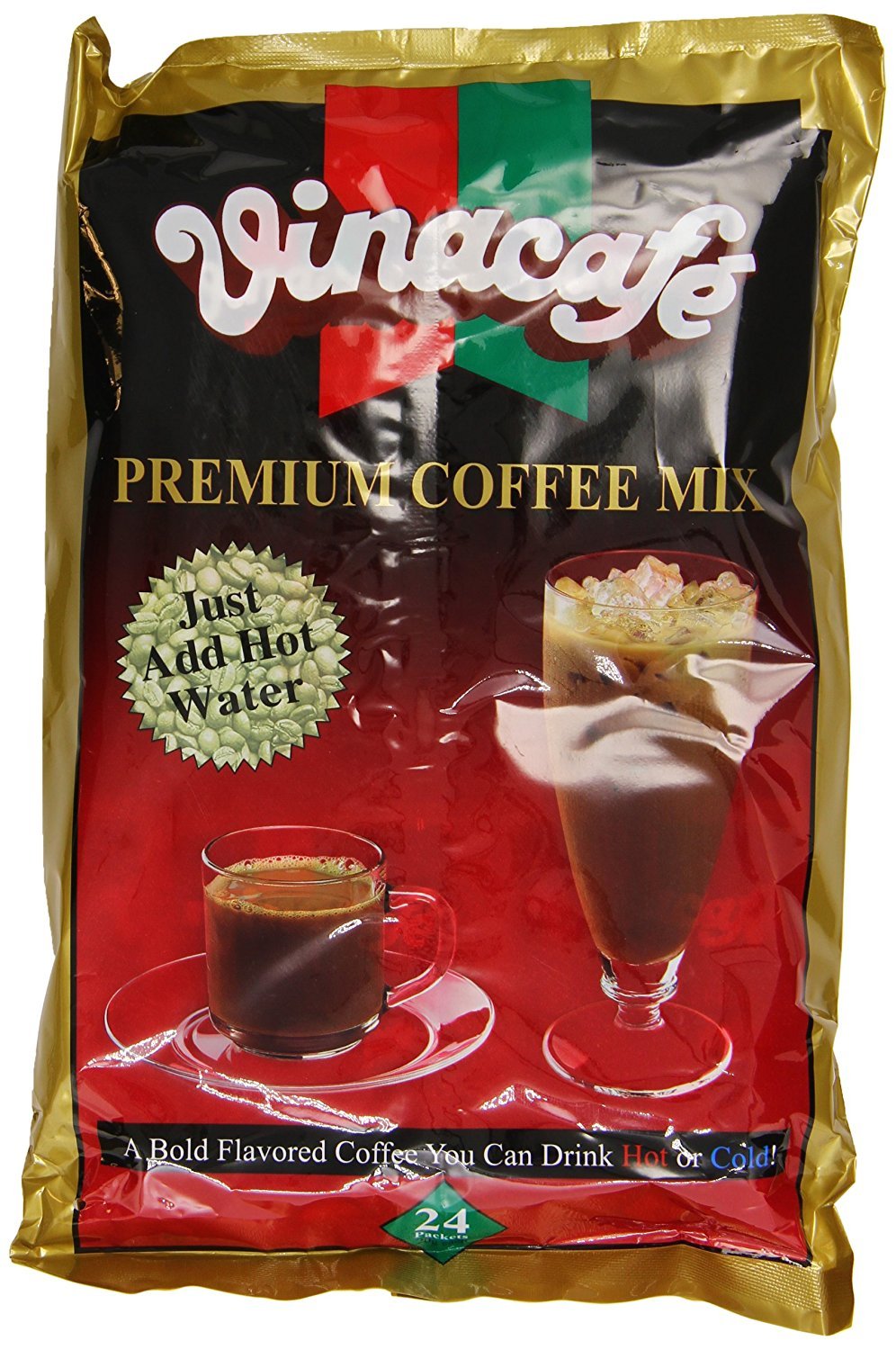 Photo 1 of ****** EXP MAR/2026****** Vinacafe Premium Coffee Mix, 100 Coffee Sticks Single Serves (1 Count (Pack of 100), Milk Coffee)