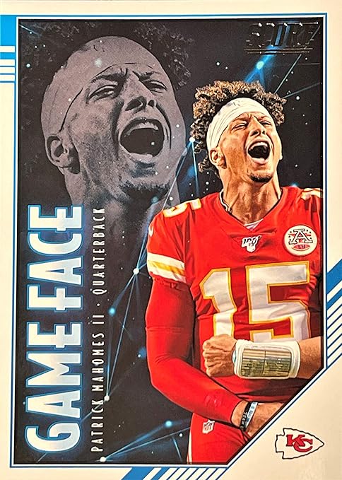 Amazon 2020 Panini Score PATRICK MAHOMES Football Card GAME FACE 