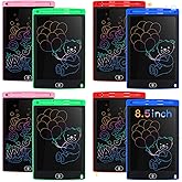 Zhehao 8 Pieces LCD Writing Tablet Doodle Board 8.5 Inch Colorful Lines Doodle Boards Educational for LCD Erasable Writing Pad Drawing Pad(Blue, Red, Green, Pink)