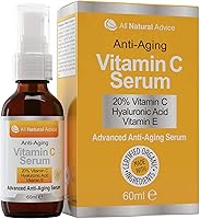 20% Vitamin C Serum - 60 ml / 2 oz Made in Canada - Certified Organic Ingredients + 11% Hyaluronic Acid + Vitamin E...