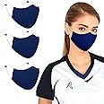 Arcarius Reusable Protective Face Masks, 3 Pack, Washable with Adjustable Ear Straps, Breathable Comfort for Adults Teens USA