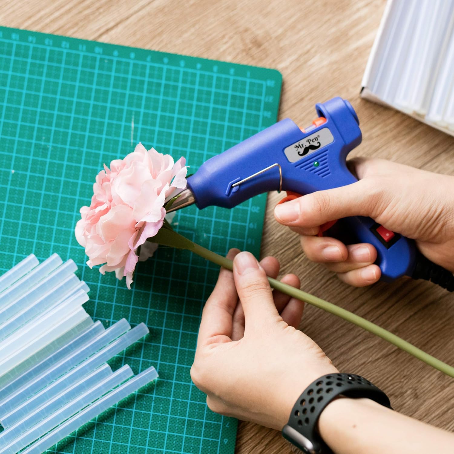 Mr. Pen- Hot Glue Gun Sticks, 60 Pack, 4 Inch, Hot Glue Sticks, Glue Gun Sticks, Hot Glue, Glue Sticks for Hot Glue Gun, Clear Glue Sticks, Hot Melt Glue Sticks: Industrial & Scientific