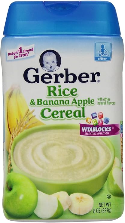 gerber rice and banana cereal