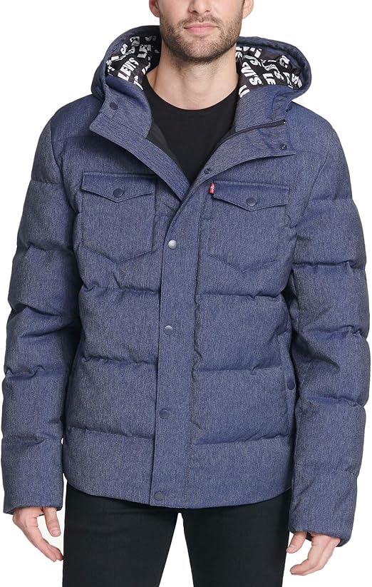levi's hooded puffer jacket