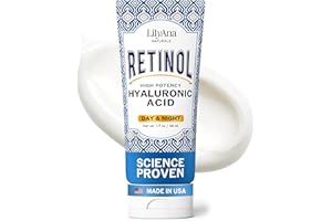 LilyAna Naturals Anti Aging Retinol Face Cream for Women – Wrinkle & Neck Cream for Firming, Retinol Moisturizer for Face with Hyaluronic Acid, Hydrating Night Cream for Fine Lines, Collagen Boost
