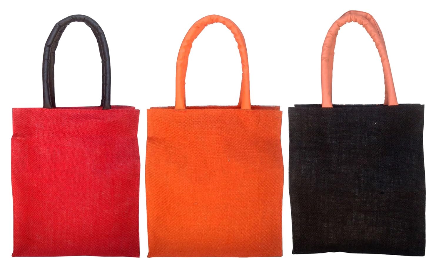 foonty daily use women jute lunch bags(combo of 3, multicolour,5023)