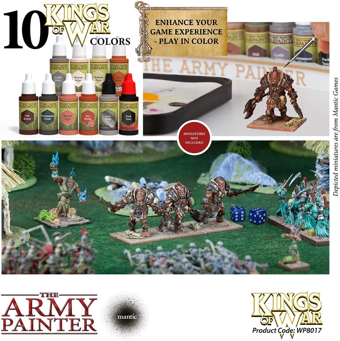 The Army Painter Kings of War Ogres Miniatures Paint Set, Highly Pigmented Acrylic Model Paint Set - Image 3