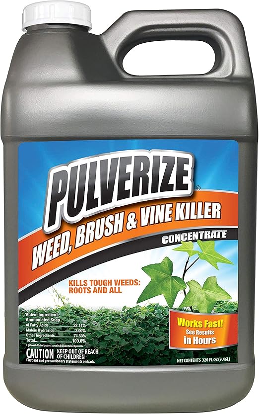 Amazon Com Pulverize Pwbv C 320 Brush Vine Concentrate Weed Killer Clear Garden Outdoor