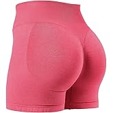 YEOREO SoftHue Workout Shorts Womens Scrunch Butt Lifting 4.5" Seamless Gym Clorisy Running Shorts
