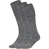 YABAIKE Knee High Compression Socks Cool-max Toe Socks Moisture Wicking Graduated Support for Running,Travel,Flight