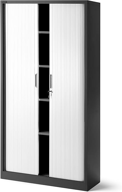 Jan Nowak By Domator24 T001 Rideaux Armoire De Bureau 4 Etageres Porte Roulante Tole D Acier Verrouillable 185 Cm X 90 Cm X 45 Cm Anthracite Blanc Metal Amazon Fr Cuisine Maison Jan Nowak By Domator24 T001 Rideaux Armoire De Bureau 4 Etageres Porte Roulante Tole D Acier Verrouillable 185 Cm X 90 Cm X 45 Cm Anthracite Blanc Metal Amazon Fr Cuisine Maison