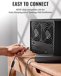 SAYSOLAK 12V 10A Power Supply for Synology NAS