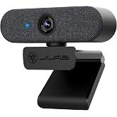 JLab Epic Cam, 2K USB Webcam, Auto Focus, Dual Microphones, Black