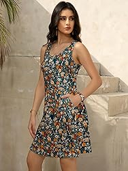 LUXVEER Womens Summer Hawaiian Dresses 2025 Floral